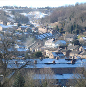 View from Allen’s Hill over North Street Cromford towards Dene Quarry